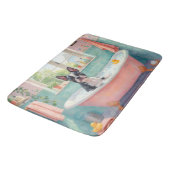 Boston Terrier Bath Time Cute Bathroom Decor Badmat (Gekanteld)