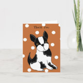 Boston Terrier bedankt (Voorkant)