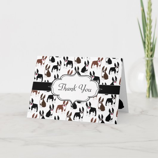 Boston Terrier Bedankt voor je opmerkingen (Voorkant)