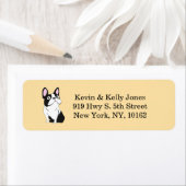 Boston Terrier beige Etiket (Insitu)