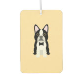 Boston Terrier beige Luchtverfrisser (Voorkant)