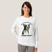 Boston Terrier Best dog zus ever T-Shirt (Voorkant volledig)