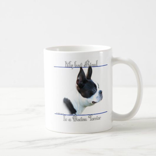 Boston Terrier Beste Vriend 2 Koffiemok (Rechts)