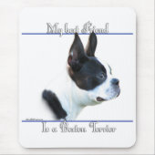 Boston Terrier Beste Vriend 2 Muismat (Voorkant)