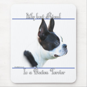Boston Terrier Beste Vriend 2 Muismat