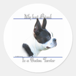 Boston Terrier Beste Vriend 2 - Sticker