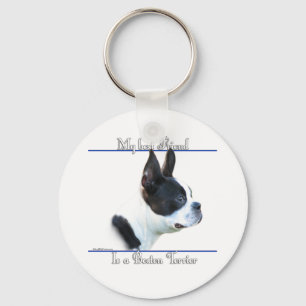 Boston Terrier Beste Vriend Sleutelhanger