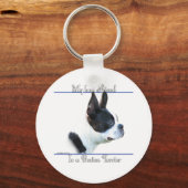 Boston Terrier Beste Vriend Sleutelhanger (Voorkant)