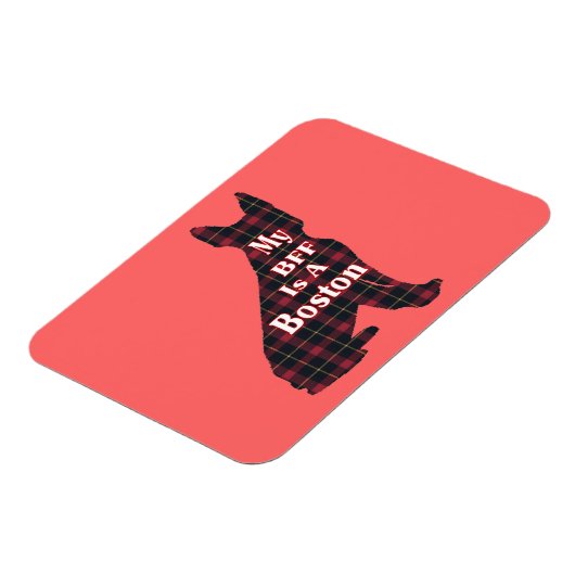 Boston Terrier BFF Magneet (Linkerzijde)