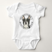 Boston Terrier Big Sister Romper (Voorkant)