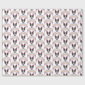Boston Terrier Birthday Cadeaupapier (Vlak)