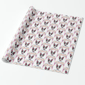 Boston Terrier Birthday Cadeaupapier (Uitgerold)