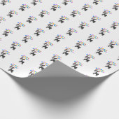 Boston Terrier Birthday Cadeaupapier (Hoek)