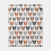 Boston Terrier Blanket Fleece Deken (Voorkant)