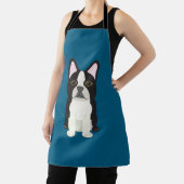 Boston Terrier blauw Schort (Insitu)