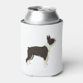 Boston Terrier Blikjeskoeler (Blikje Voorkant)