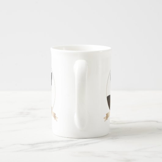 Boston Terrier Bone China Mok (Achterkant)