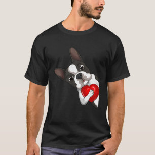Boston Terrier Bostie Hond Kinderen Vrouwen Meisje T-shirt