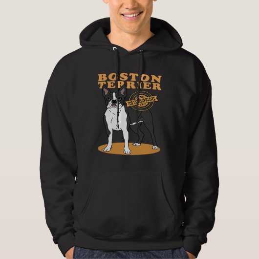 Boston Terrier Boston Terrier Dog van de oudste B Hoodie (Voorkant)