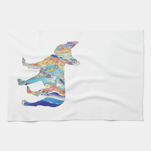 Boston Terrier, Boston Terrier Theedoek (Horizontaal)