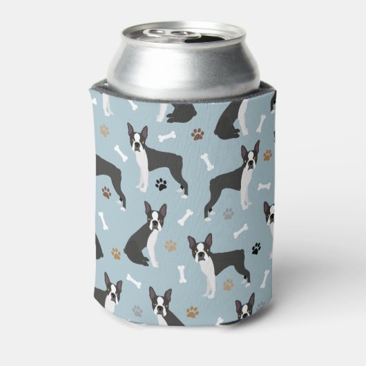 Boston Terrier Botten and Paws Blikjeskoeler (Blikje Achterkant)