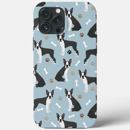 Boston Terrier Botten and Paws Case-Mate iPhone Case (Achterkant)