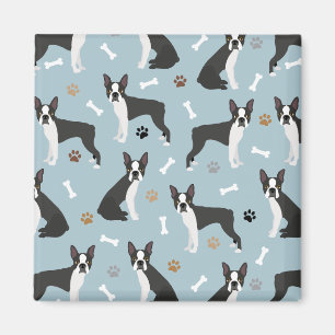 Boston Terrier Botten and Paws Magneet