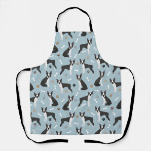 Boston Terrier Botten and Paws Schort