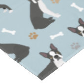 Boston Terrier Botten and Paws Tafelkleed (Gekanteld)