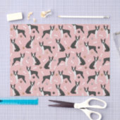 Boston Terrier Botten and Paws Tissue Paper Tissuepapier (Craft)