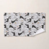 Boston Terrier Botten en Paws Bath Towel Set Bad Handdoek (Handdoek)