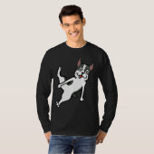Boston Terrier Breakdance Move T-shirt (Voorkant volledig)