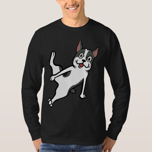 Boston Terrier Breakdance Move T-shirt (Voorkant)