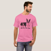 Boston Terrier Breast Cancer Unisex T-Shirt (Voorkant volledig)