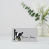 Boston Terrier Breeder Visitekaartje (Staand voorkant)
