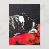 Boston Terrier Briefkaart (Voorkant)