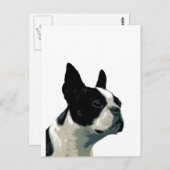 Boston Terrier Briefkaart (Voorkant / Achterkant)