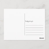 Boston Terrier Bril Bloemen Denken aan jou Briefkaart (Achterkant)