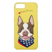 Boston Terrier (Brown), geïllustreerde mobiele tel Case-Mate iPhone Case (Achterkant)