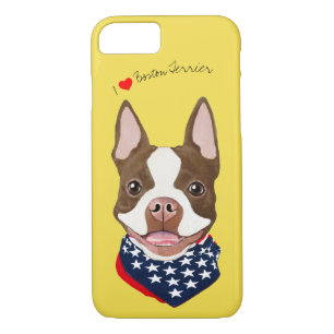 Boston Terrier (Brown), geïllustreerde mobiele tel Case-Mate iPhone Case