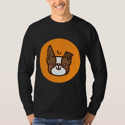 Boston Terrier Brown T-shirt (Voorkant)