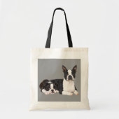Boston Terrier Buddies Canvas tas (Voorkant)