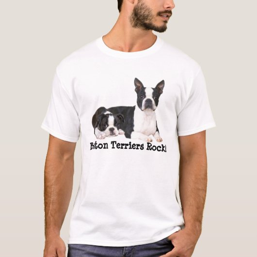 Boston Terrier Buddies Unisex T-Shirt (Voorkant)