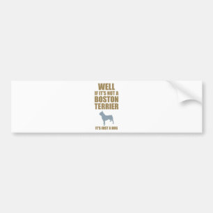 Boston Terrier Bumpersticker