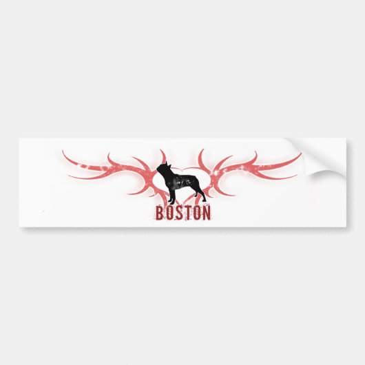 Boston Terrier Bumpersticker (Voorkant)