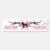 Boston Terrier Bumpersticker (Voorkant)