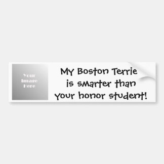 Boston Terrier Bumpersticker - Upload Uw Foto
