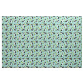 Boston Terrier Cactus Fabric Stof (Fat Quarter)