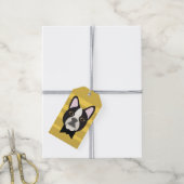 Boston Terrier Cadeaulabel (Met Touw)