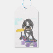 Boston Terrier Cadeaulabel (Achterkant)